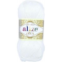 Alize Diva 55 biela